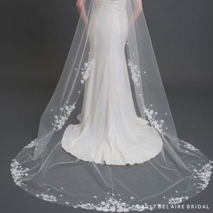 Bel Aire Bridal Veil Style V7440C Champagne